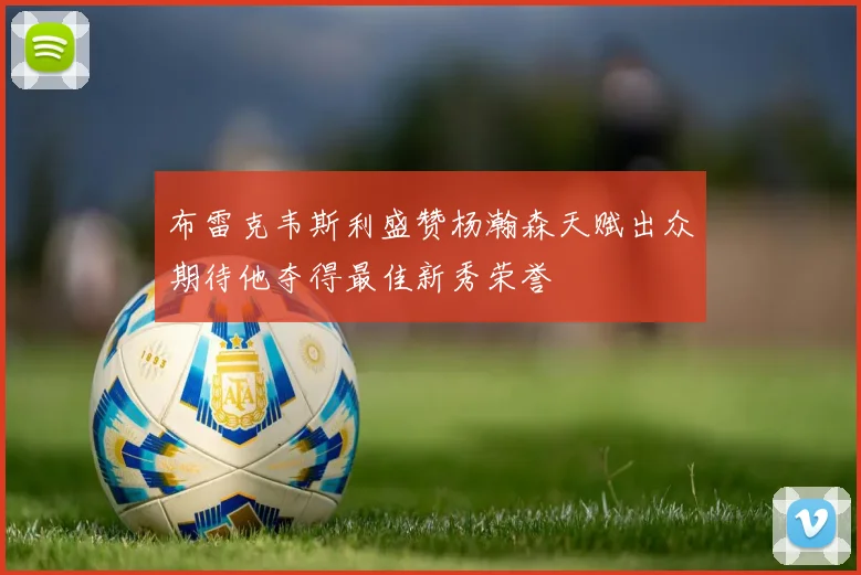 布雷克韦斯利盛赞杨瀚森天赋出众期待他夺得最佳新秀荣誉