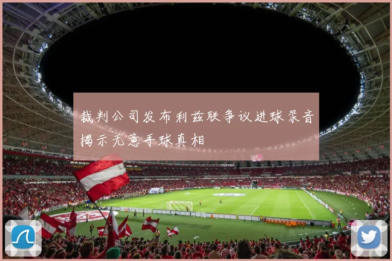 裁判公司发布利兹联争议进球录音揭示无意手球真相